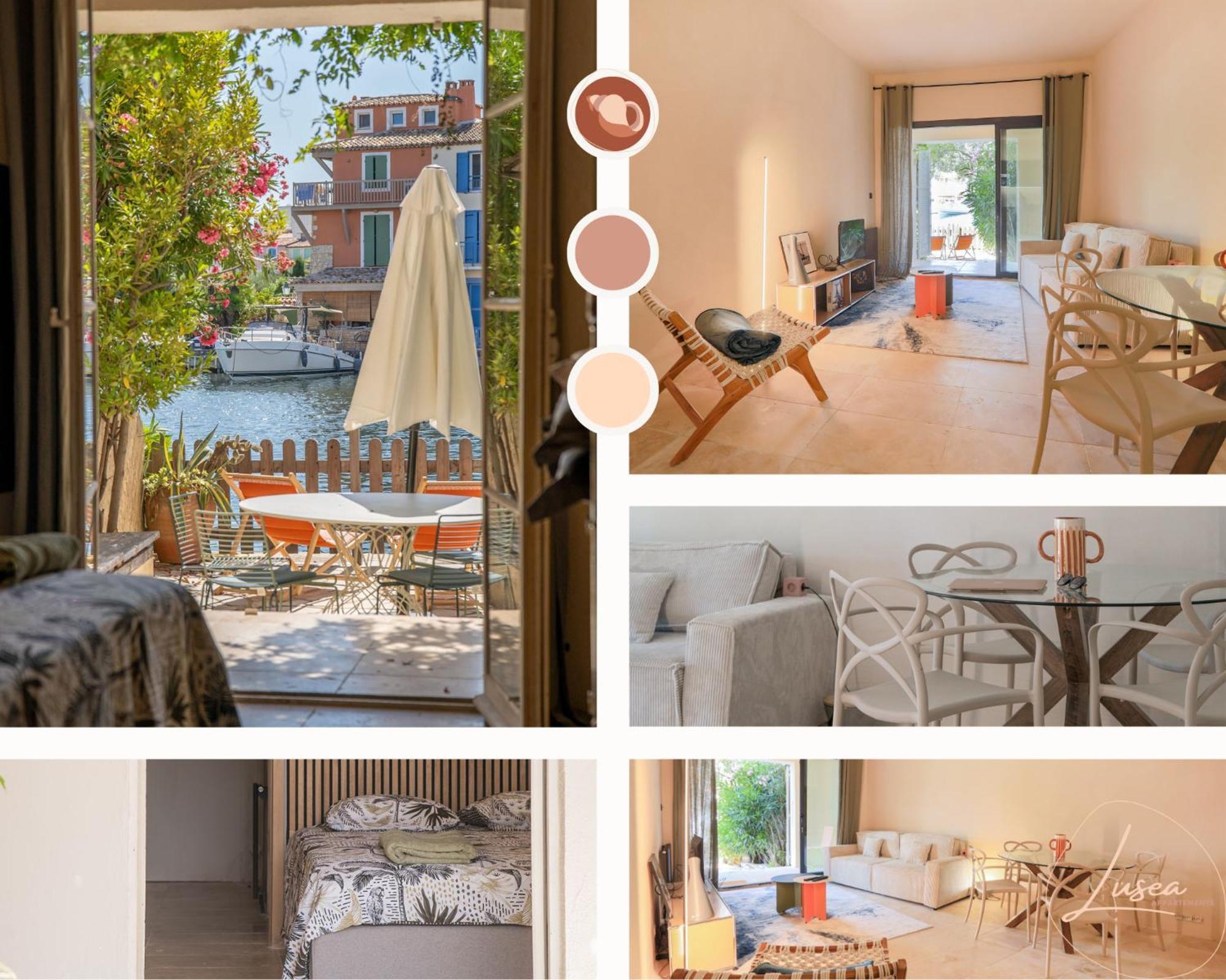 Appartement Amour Terrasse Sur L'Eau Grimaud Extérieur photo